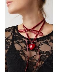 Urban Outfitters - Glass Icon Velvet Choker Necklace - Lyst
