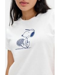 Urban Outfitters - Uo Snoopy Tennis Relaxed Graphic Tee - Lyst