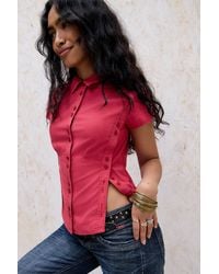 Silence + Noise - Silence + Noise Matty Asymmetric Shirt - Lyst
