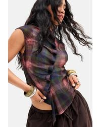 Silence + Noise - Silence + Noise Rosana Pleat Shirt - Lyst