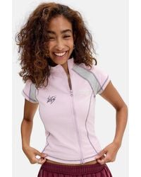 iets frans... - Short Sleeve Asymmetric Track Top - Lyst