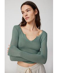 Out From Under - Lias Notch Neck Top - Lyst
