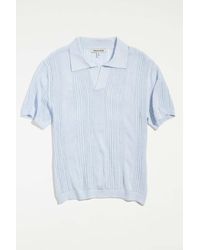 Urban Outfitters Uo Director Popover Polo Shirt - Blue