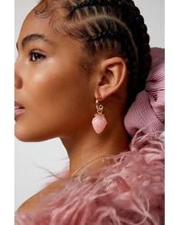 Urban Outfitters - Strawberry Charm Hoop Earring - Lyst