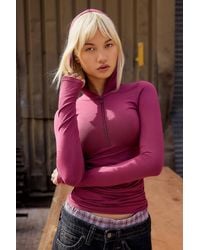 Urban Outfitters - Uo Kori Slinky Hooded Top - Lyst