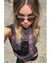 Urban Outfitters - Uo Sydney Cut Out Metal Sunglasses - Lyst