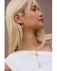 Bohomoon - Lillie Cross Hoop Earrings - Lyst