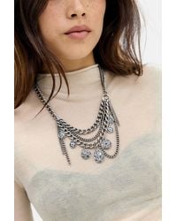 Urban Outfitters - Uo Silver Coin Layered Necklace - Lyst