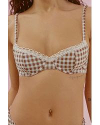 Out From Under - Gingham Underwire Bra 32b At Urban Outfitters - Lyst
