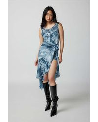 Urban Outfitters - Uo Andy Printed Mesh Midi Dress - Lyst