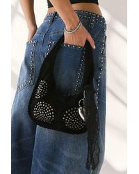 Silence + Noise - Ivy Studded Suede Hobo Bag - Lyst