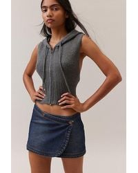 BDG - Harlow Denim Micro Mini Wrap Skirt - Lyst
