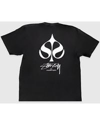 Stussy - Spade Tee Pigment Dyed T-Shirt Top - Lyst