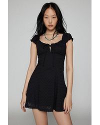 Urban Outfitters - Uo Blair Eyelet Mini Dress - Lyst