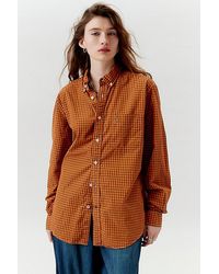 Urban Renewal - Remade Overdyed Oversized Check Button-Down Shirt - Lyst