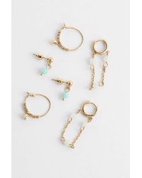 Silence + Noise - Silence + Noise Sun Charm Earrings 3-pack - Lyst