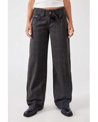 BDG - Kayla Lowrider Check Trousers Xs At Urban Outfitters - Lyst