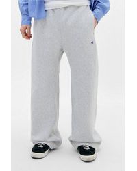 Champion - Grey Reverse Weave Straight Leg Joggers - Lyst