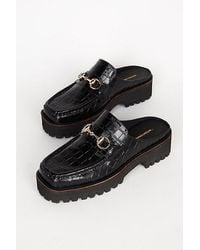 INTENTIONALLY ______ - Kowloon Leather Loafer Mule - Lyst