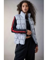 iets frans... - Ruched Puffer Gilet Jacket - Lyst