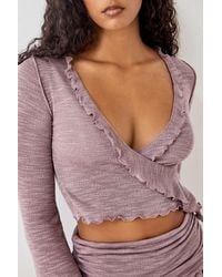 Out From Under - Belle Harmony Wrap Top - Lyst