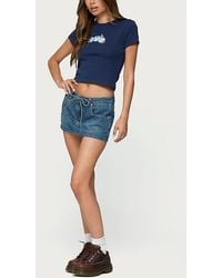 Edikted - Bluberry Patch T-Shirt Top - Lyst