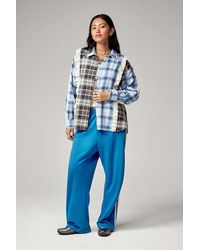 Urban Outfitters - Urban Renewal Made From Remnants Flannel Ruffle Shirt - Lyst