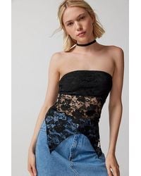 Urban Renewal - Remnants Witchy Lace Tube Top - Lyst