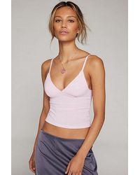 Out From Under - Je T'Aime Mesh Cropped Cami - Lyst