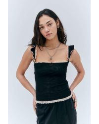 Urban Outfitters - Uo Dianna Lace Trim Cami - Lyst