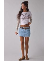 BDG - Sloane Graphic Lace Layered Twofer Long Sleeve Tee - Lyst