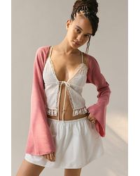 Vintage & ReMADE by UO - Remade By Uo Remnants Textured Knit Shrug Top - Lyst
