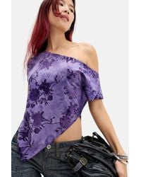 Kimchi Blue - Bia Flocked Poncho Top - Lyst