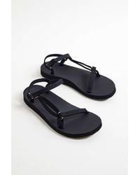 Teva - Black Original Universal Slim Sandals - Lyst