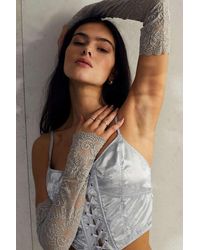 Urban Outfitters Uo Grey Lace Sleeves
