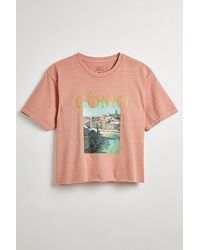 Urban Outfitters - Lake Como Cropped Tee - Lyst