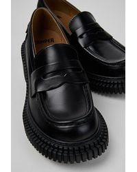 Camper - Pix London Leather Heeled Loafer - Lyst