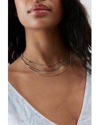 Urban Outfitters - Delicate Rhinestone Layered Necklace - Lyst