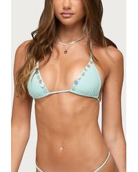 Edikted - Junie Mixed Button Bikini Top - Lyst