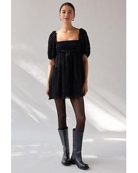 Kimchi Blue - Daphne Ruffle Puff Sleeve Babydoll Mini Dress - Lyst