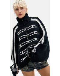 Jaded London - Utility Toggle Knit Bomber Jumper - Lyst