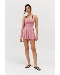 Urban Outfitters - Uo Emma Square Neck Romper - Lyst
