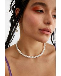 Velvet Luna - Elizabeth Freshwater Pearl Necklace - Lyst