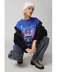 Urban Outfitters - Rolling Stones Foxborough Oversized Tee - Lyst