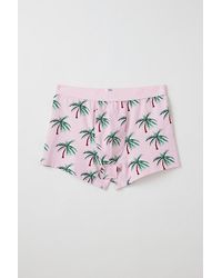 Urban Outfitters - Palm Tree Pattern Boxer Brief - Lyst