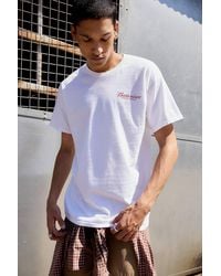 Urban Outfitters - Uo White Budweiser Script Logo Graphic Tee - Lyst