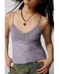Urban Outfitters - Uo Margot Lace-Inset Cami - Lyst