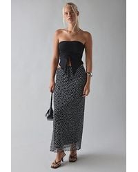 Urban Outfitters - Uo Iris Ruched Tie-Front Flyaway Tube Top - Lyst