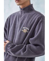 BDG - Purple Crest Fleece Mock Neck Sweatshirt - Lyst