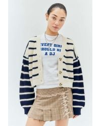 Urban Outfitters - Uo Kai Striped Cardigan - Lyst